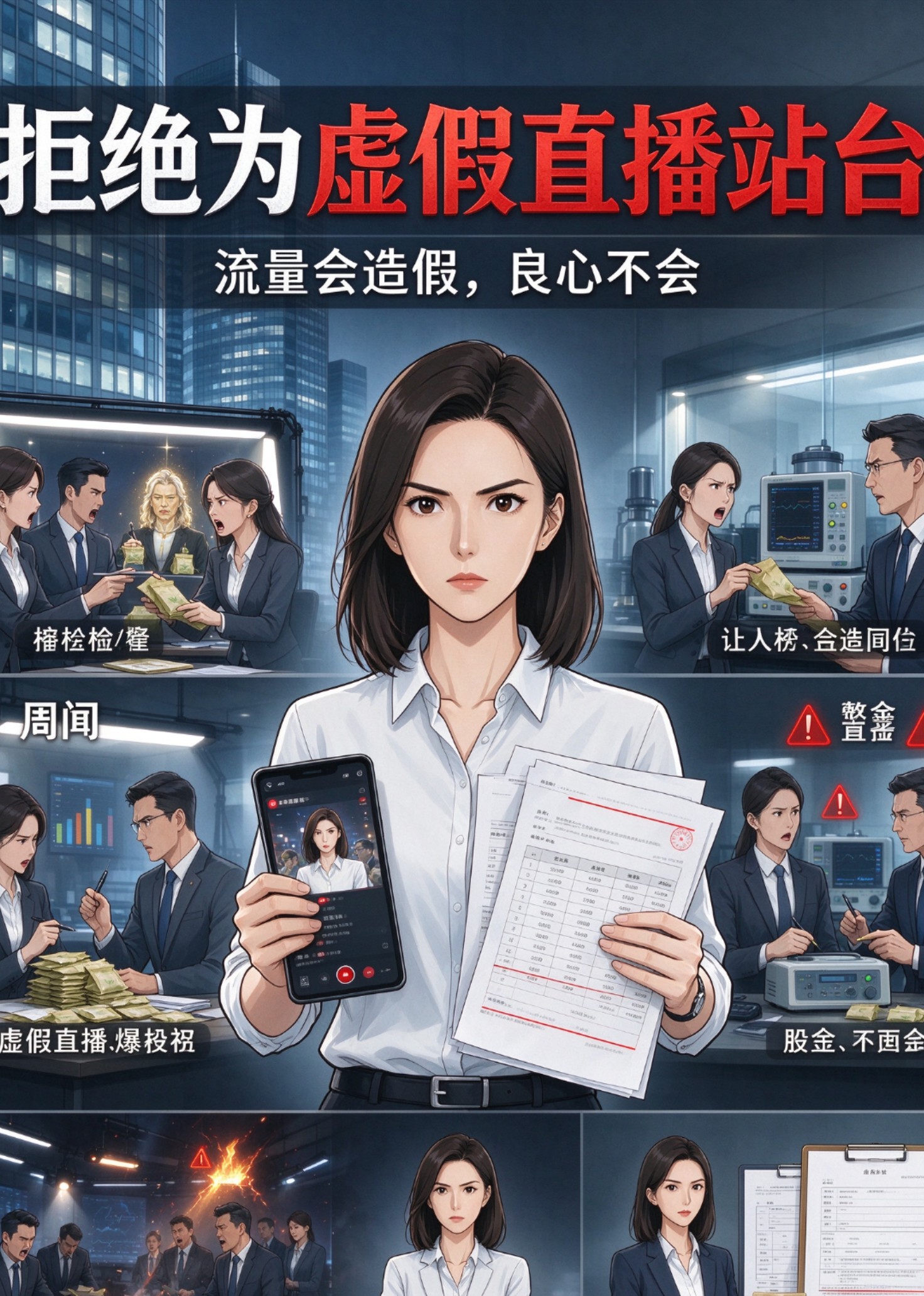 拒绝为虚假直播站台