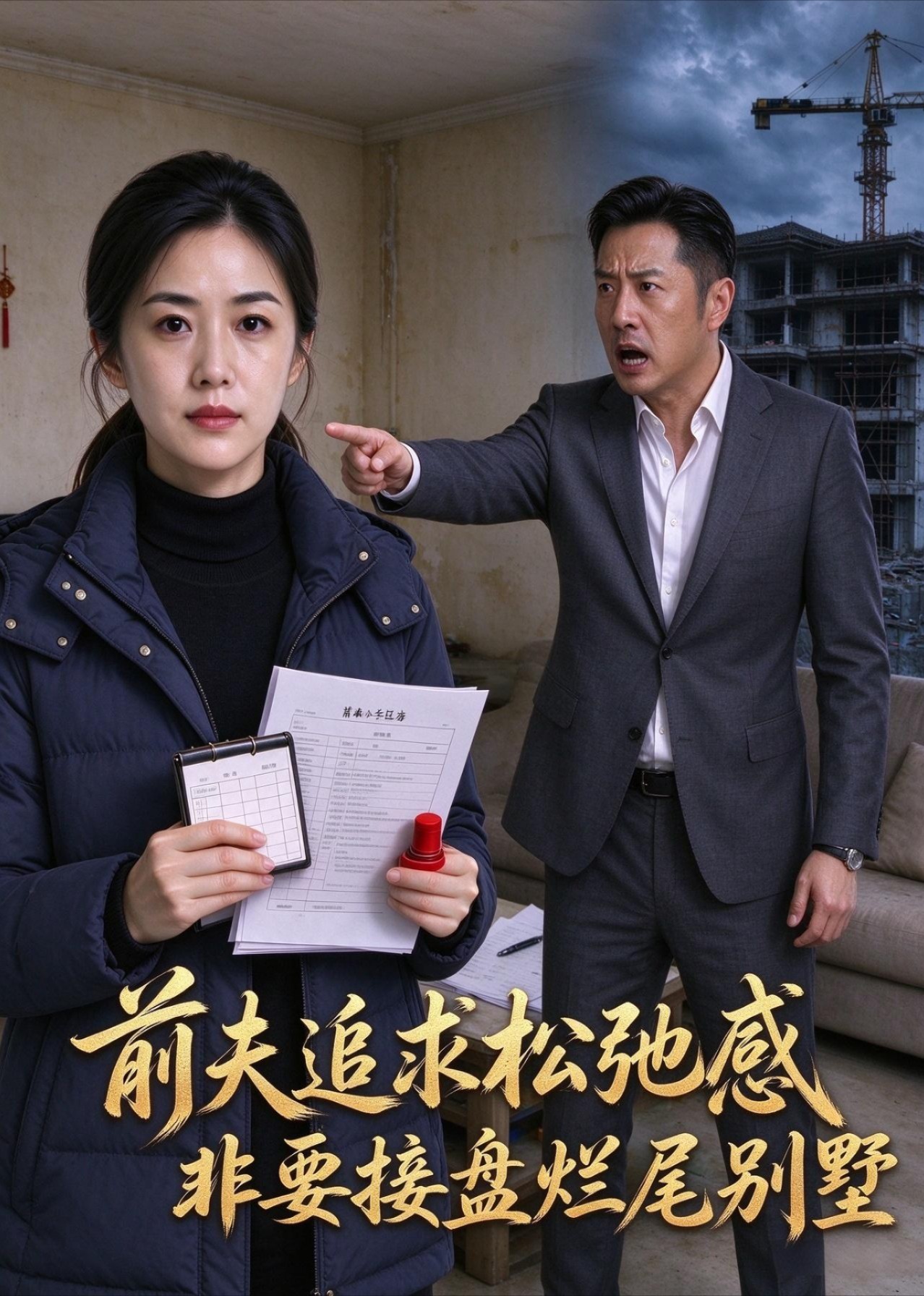 前夫追求松弛感，非要接盘烂尾别墅