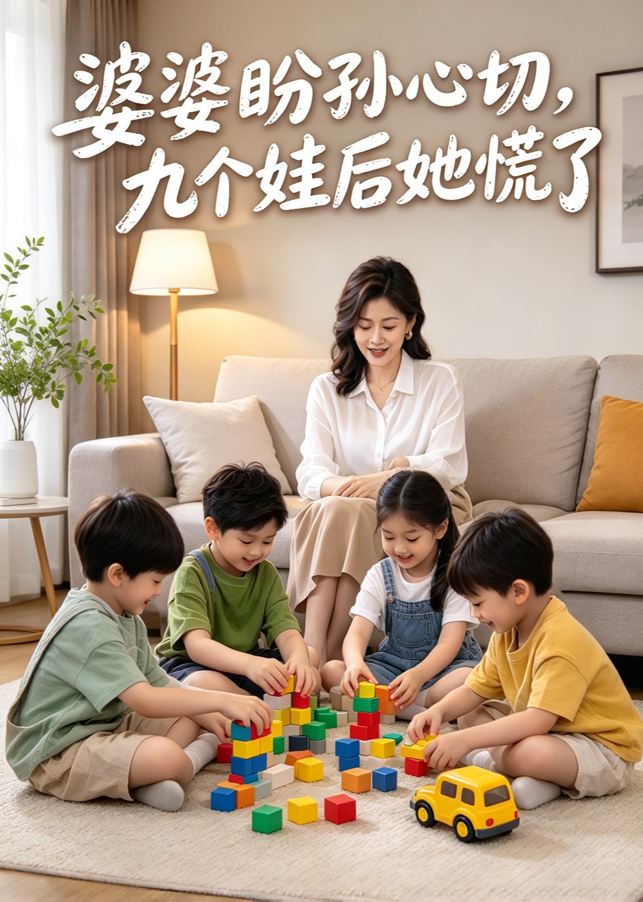 婆婆盼孙心切，九个娃后她慌了