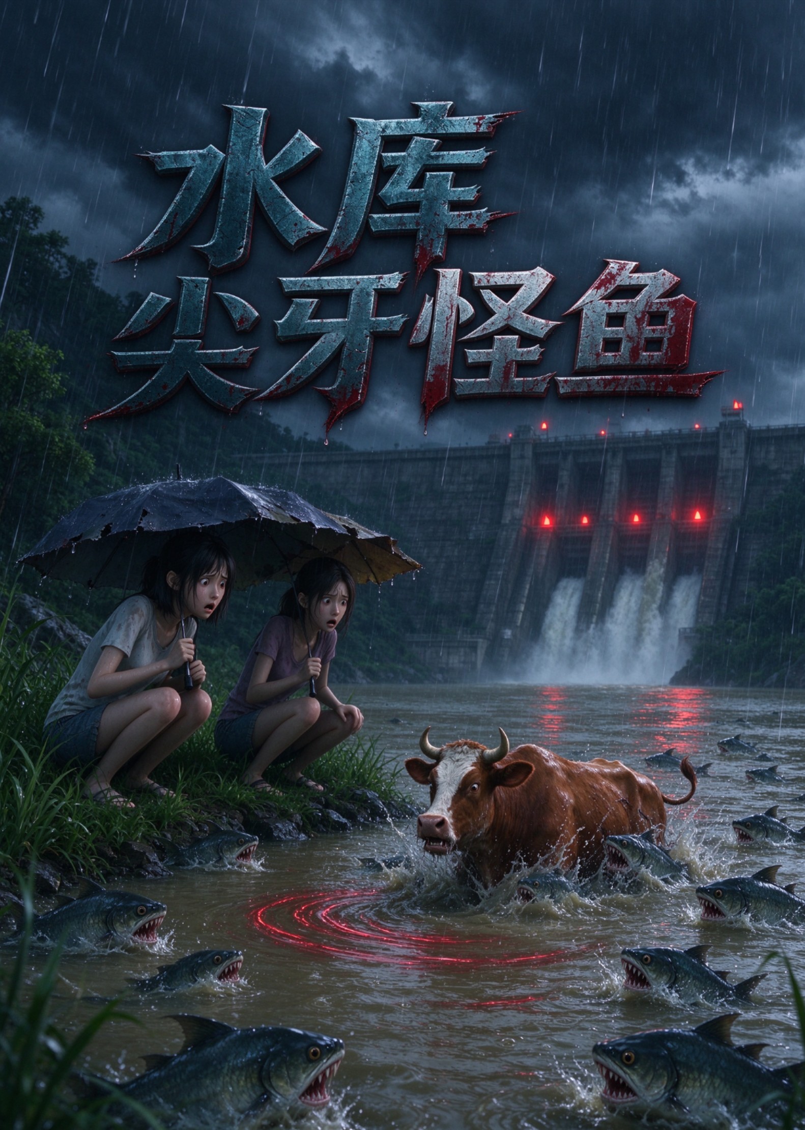 水库尖牙怪鱼