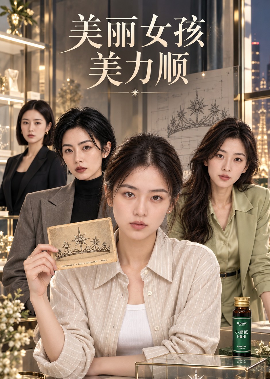 美丽女孩美力顺