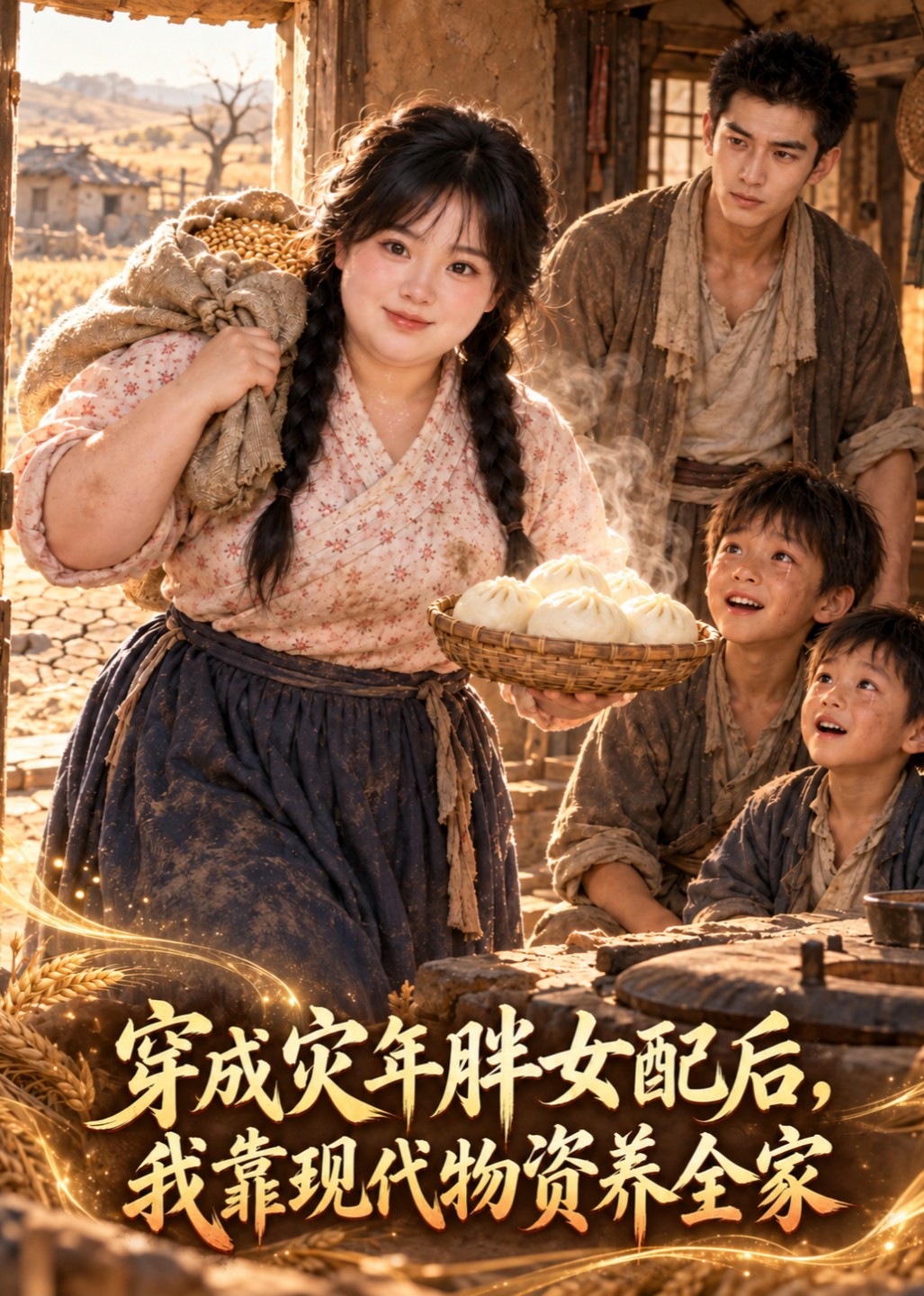 穿成灾年胖女配后，我靠现代物资养全家