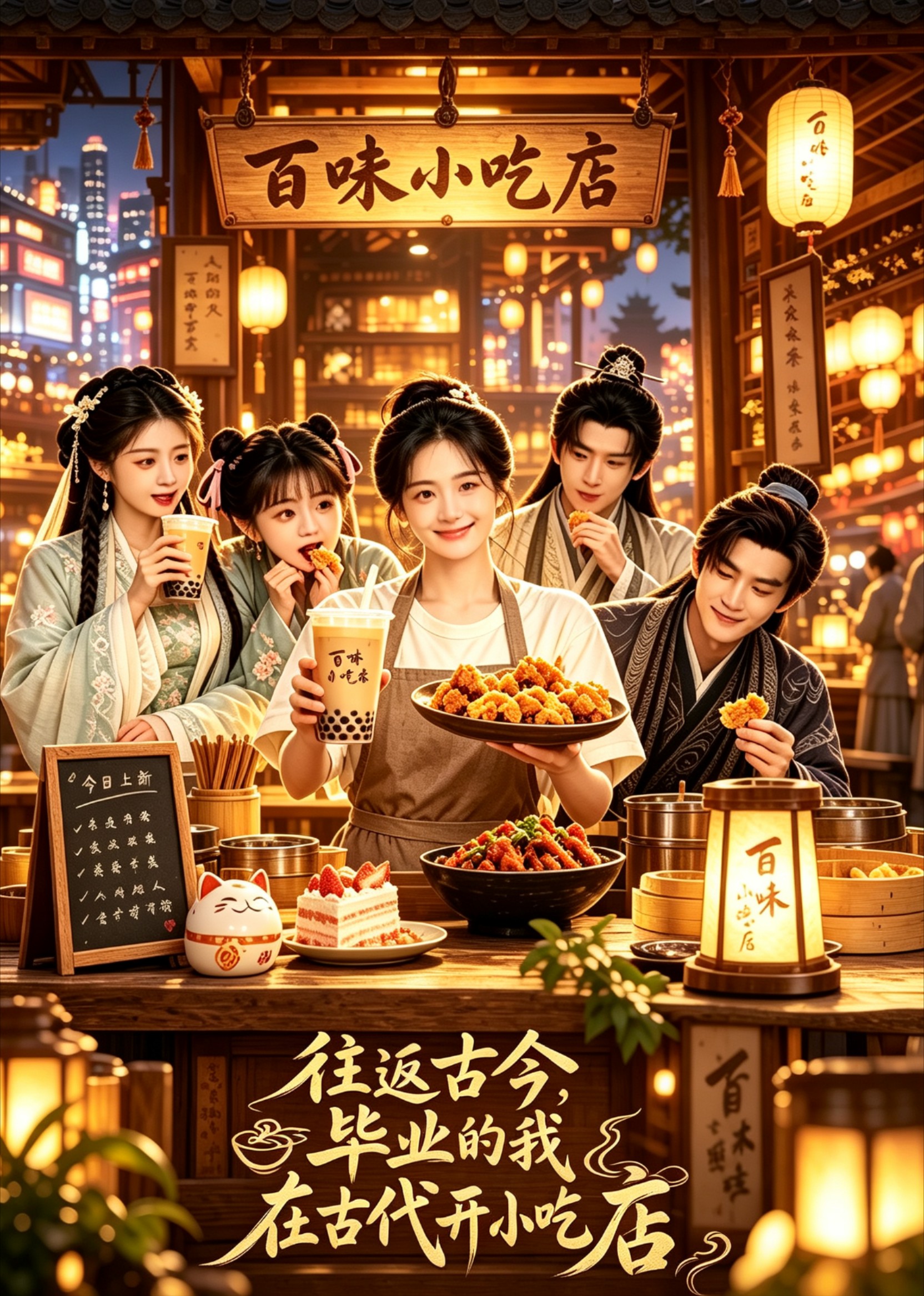 往返古今，毕业的我在古代开小吃店
