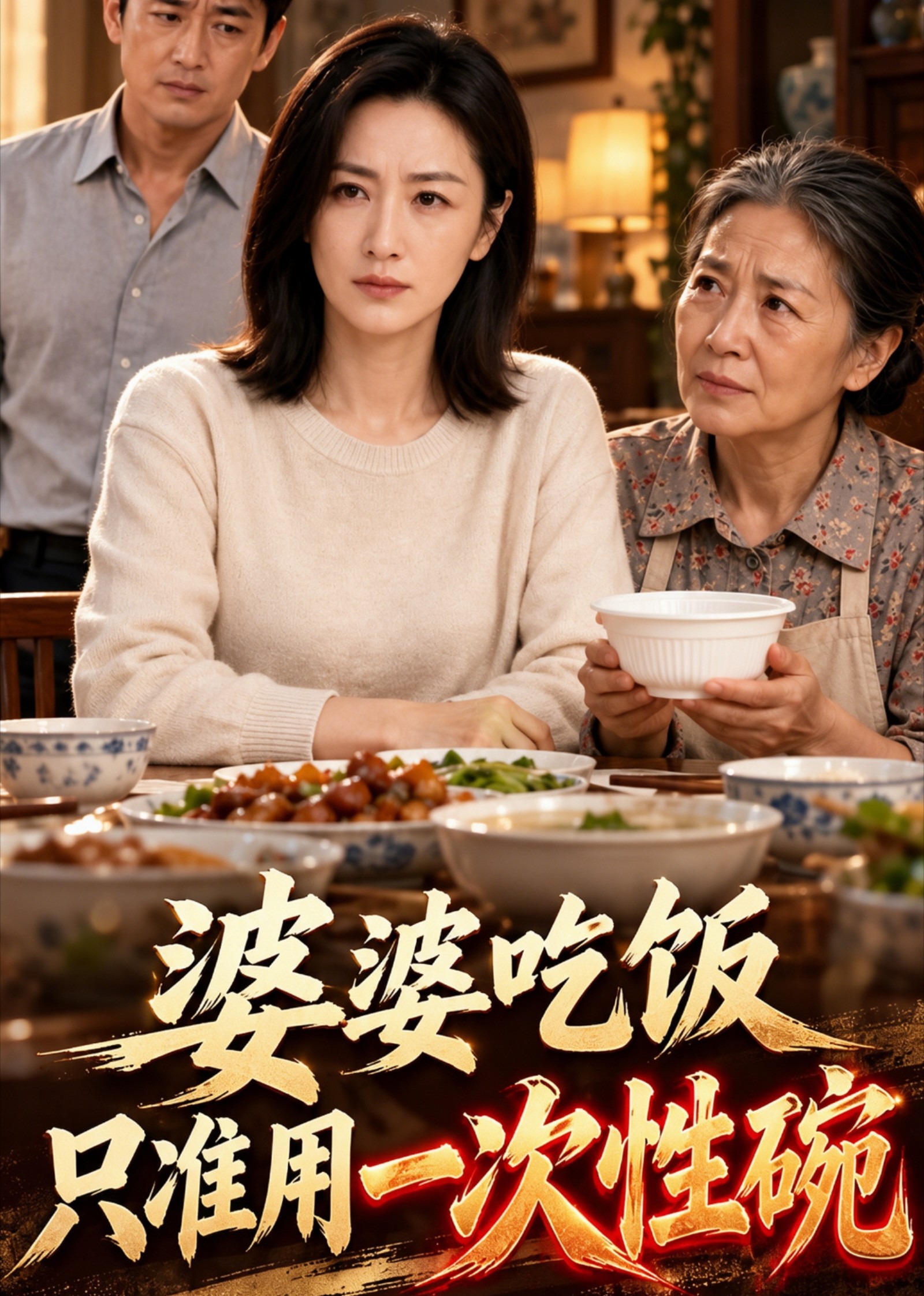 婆婆吃饭只准用一次性碗
