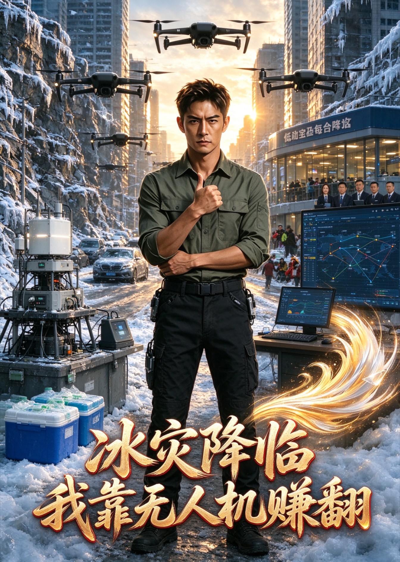 冰灾降临我靠无人机赚翻